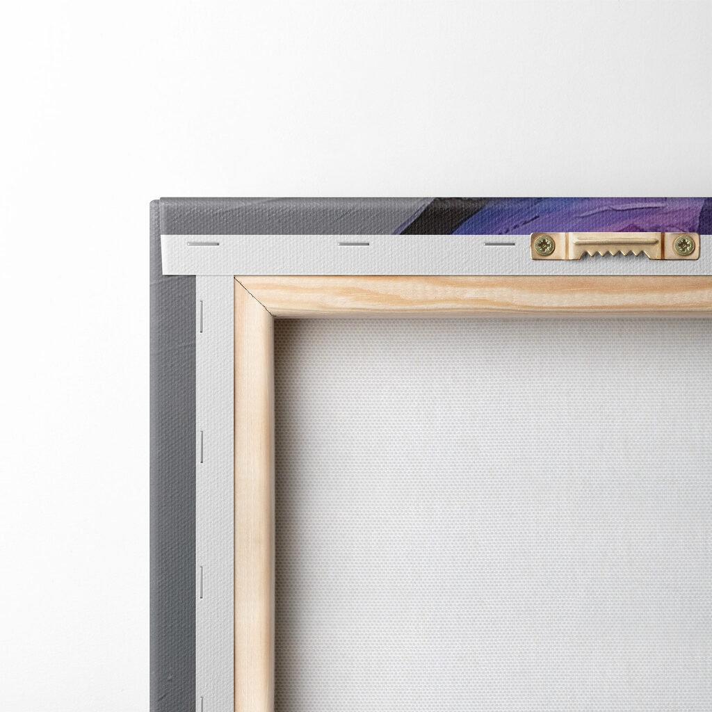 Painting of a woman with colorful paint on her face