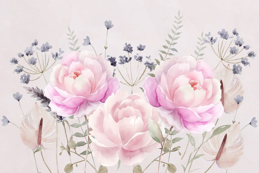 Aquarelle de fleurs Aquarelle de fleurs