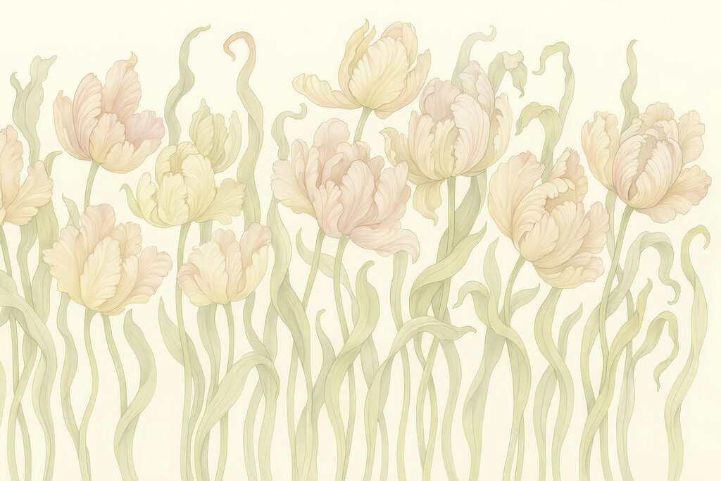 Des tulipes délicates aux teintes douces Des tulipes délicates aux teintes douces