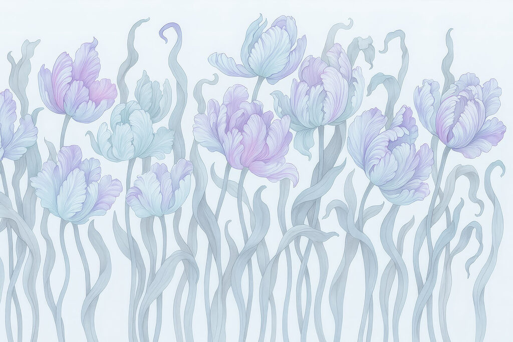 Groupe de fleurs avec feuilles Groupe de fleurs avec feuilles