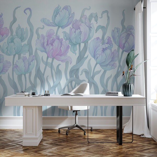Groupe de fleurs avec feuilles Groupe de fleurs avec feuilles