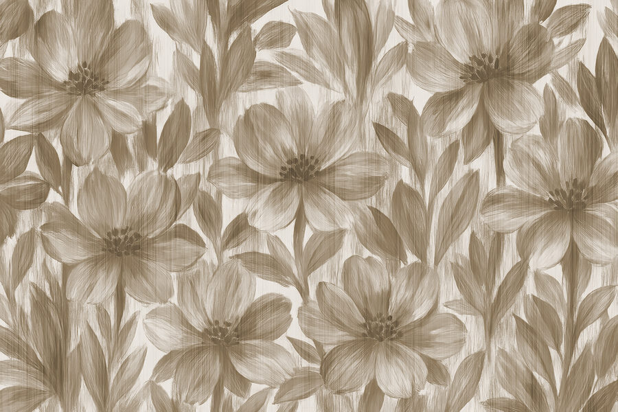 Motifs floraux dans des tons doux