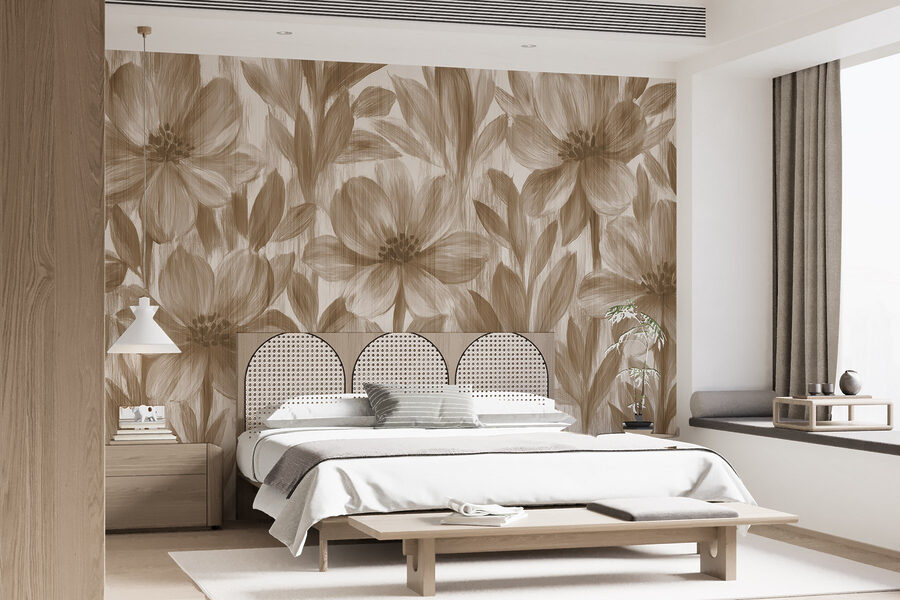 Motifs floraux dans des tons doux