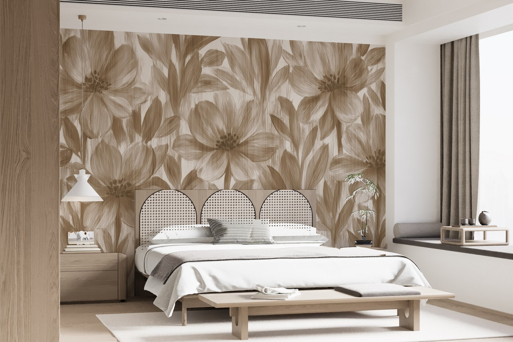Floral patterns in soft tones