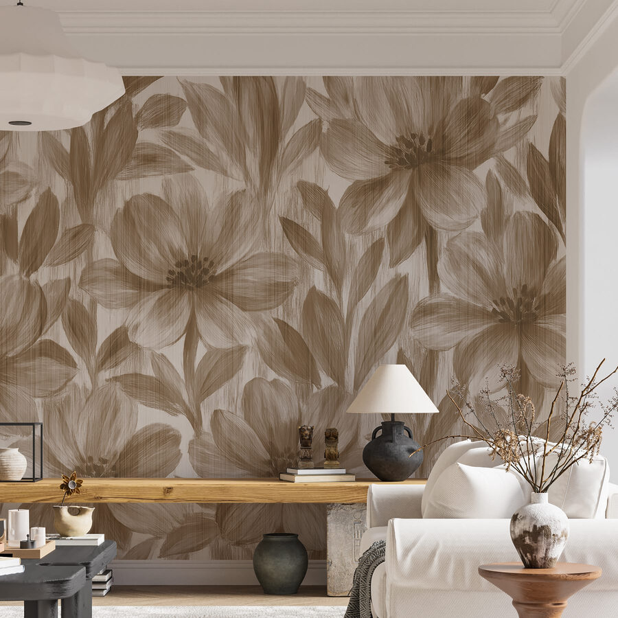 Motifs floraux dans des tons doux