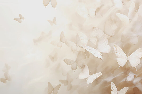 Groupe de papillons en vol Groupe de papillons en vol