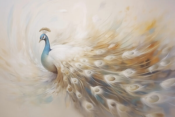 Painting of a peacock Painting of a peacock