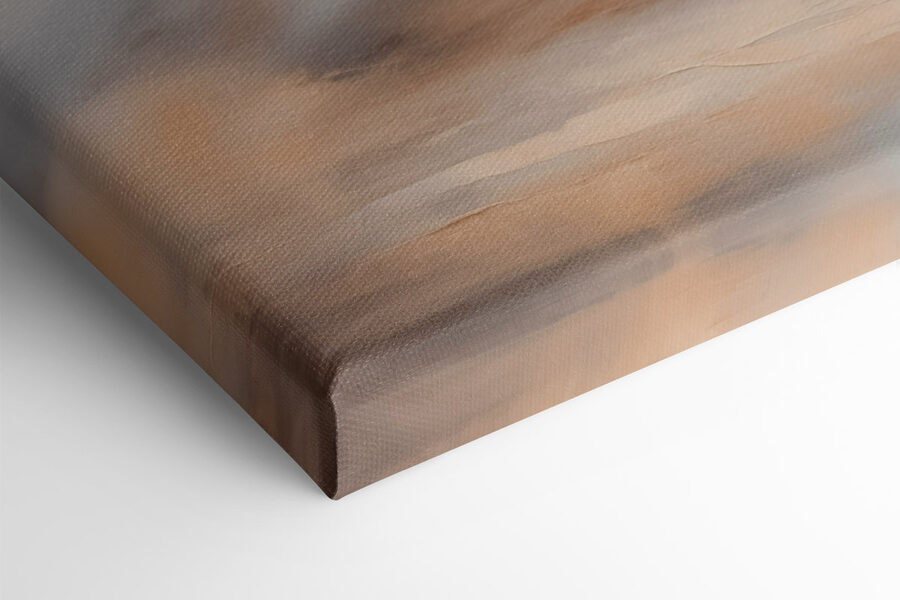 Peinture de montagnes et de brouillard