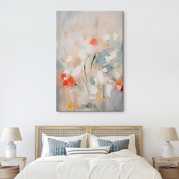 Peinture de fleurs sur un mur Peinture de fleurs sur un mur