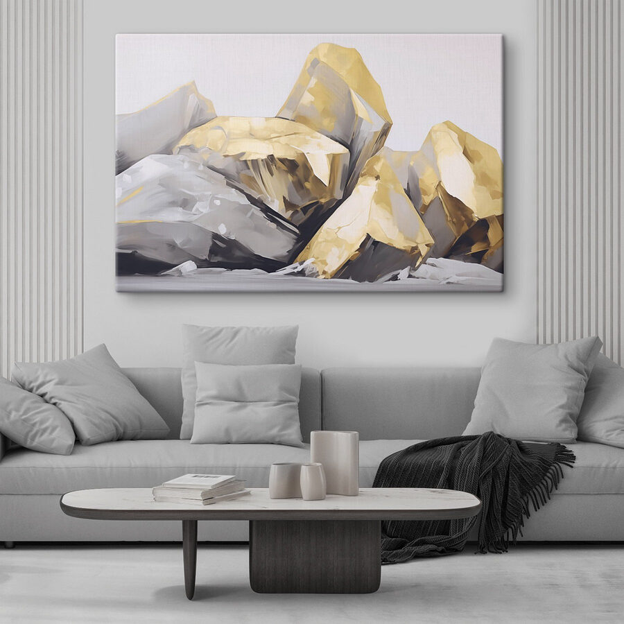 Tableaux Des formations rocheuses majestueuses aux teintes douces – Image 2