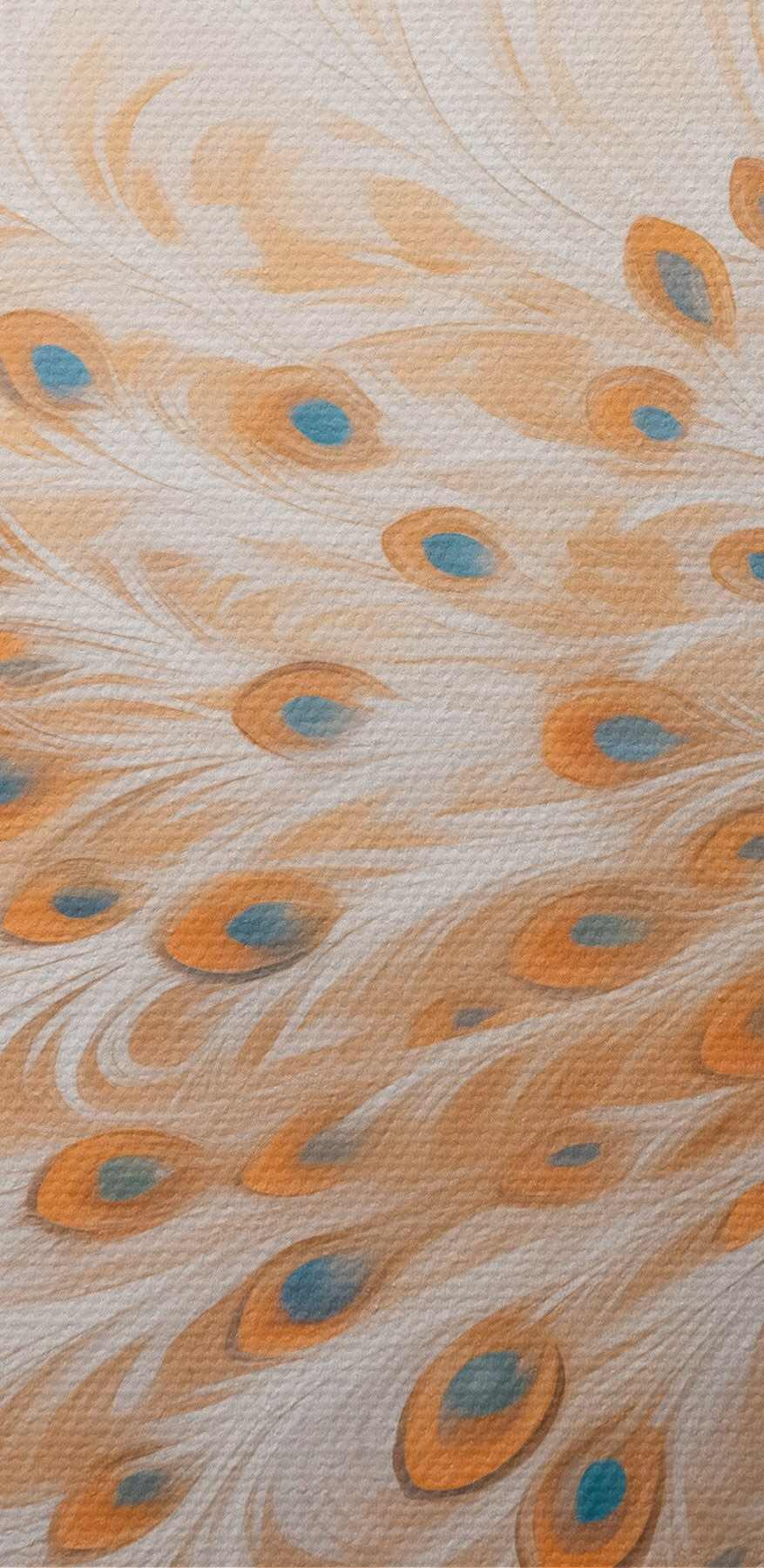 Peinture d'un paon