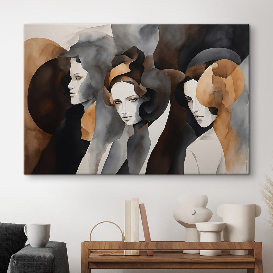 Groupe de femmes aux couleurs différentes