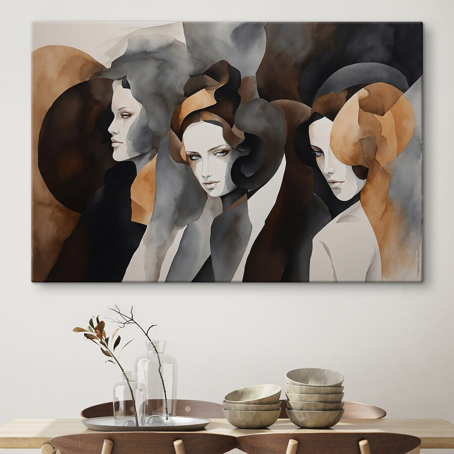 Groupe de femmes aux couleurs différentes