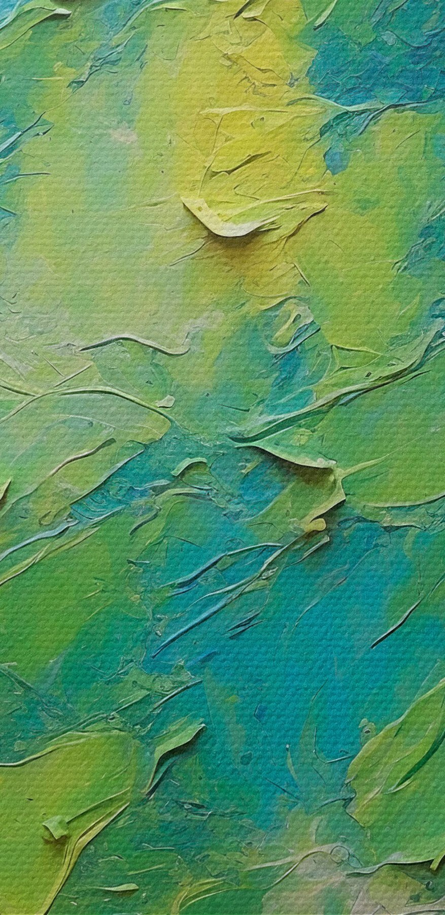 Peinture de montagnes et de nuages