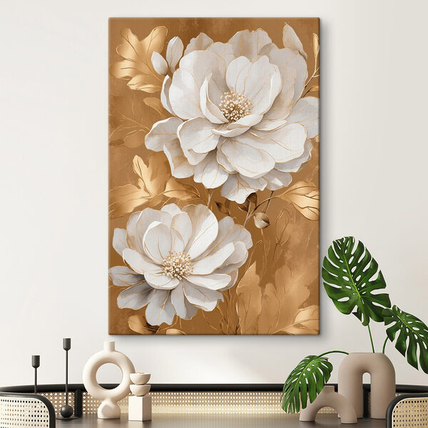 Fleurs élégantes sur fond texturé Fleurs élégantes sur fond texturé