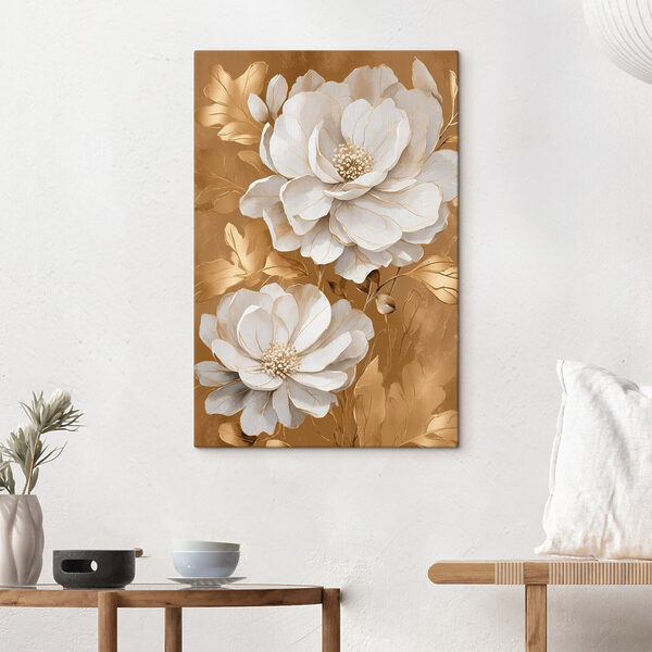 Fleurs élégantes sur fond texturé Fleurs élégantes sur fond texturé