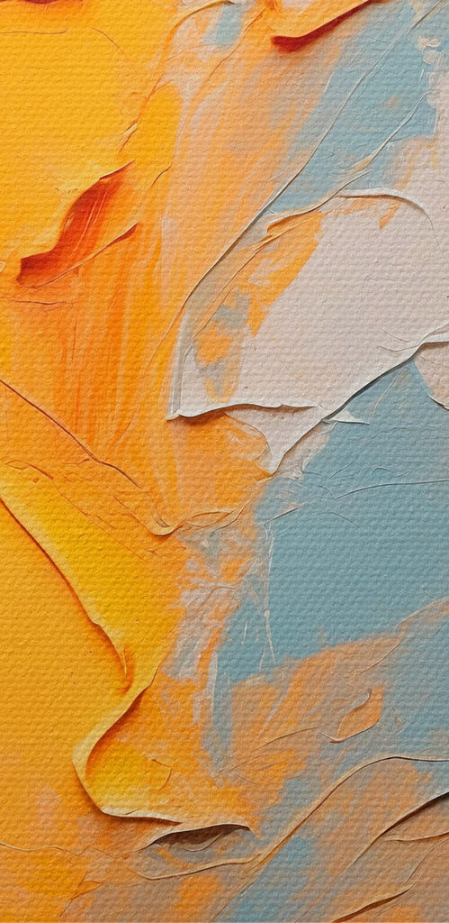 Vibrant hues in textured harmony