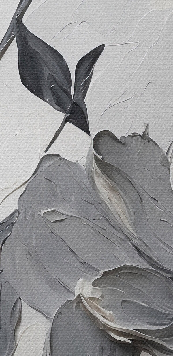 Peinture de fleurs sur une surface blanche Peinture de fleurs sur une surface blanche
