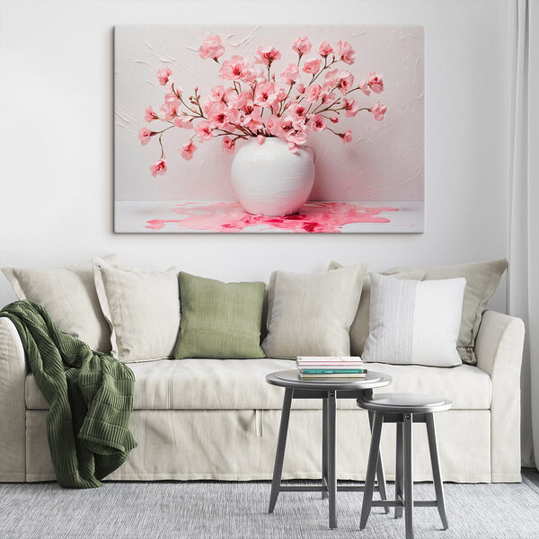 Vase avec fleurs roses Vase avec fleurs roses