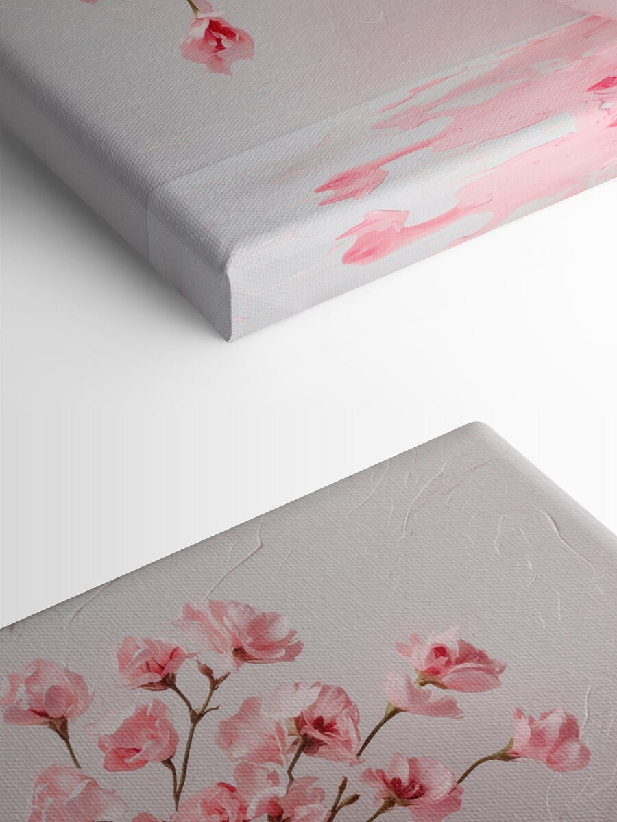 Vase avec fleurs roses