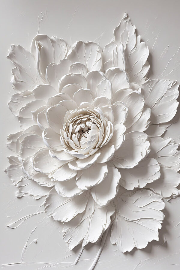 Fleur blanche avec feuilles Fleur blanche avec feuilles