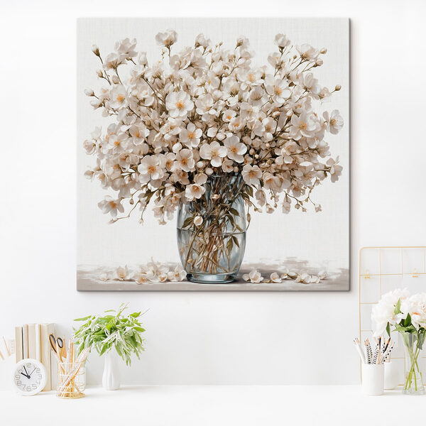 Vase de fleurs blanches Vase de fleurs blanches