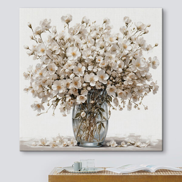 Vase de fleurs blanches Vase de fleurs blanches