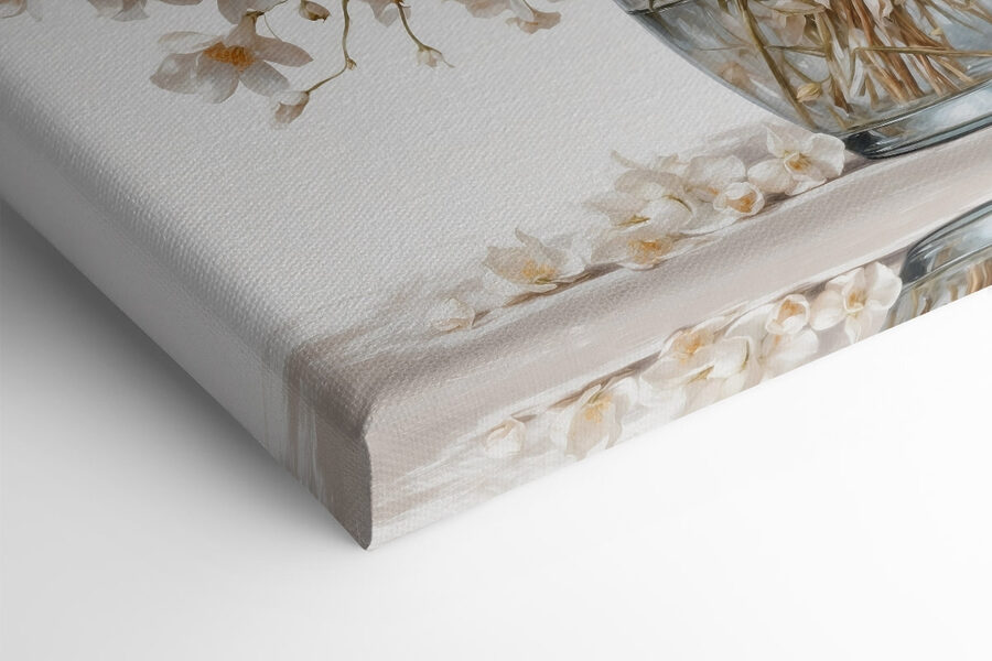 Vase de fleurs blanches