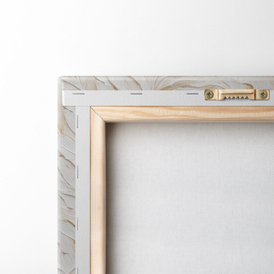 Motif de feuilles blanches et brunes