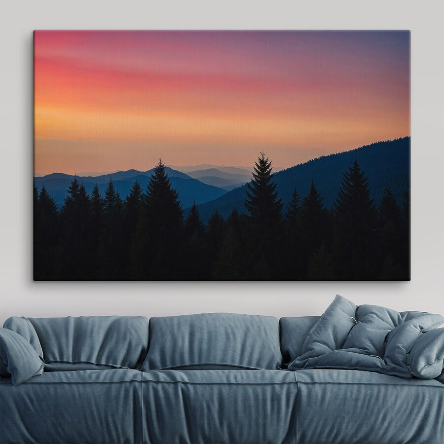 Tableaux Groupe d'arbres dans une forêt – Image 2