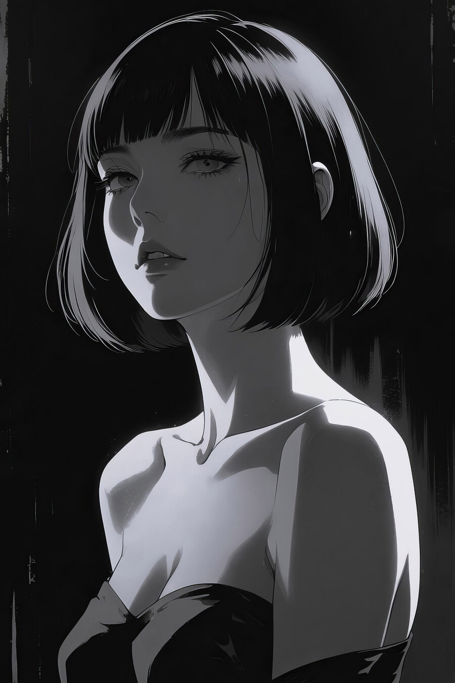 Femme aux cheveux courts Femme aux cheveux courts