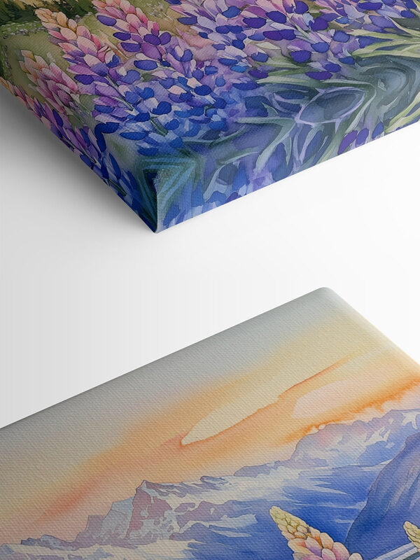Peinture de fleurs et de montagnes Peinture de fleurs et de montagnes