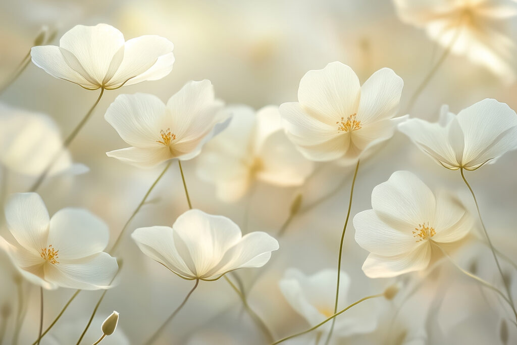 Groupe de fleurs blanches Groupe de fleurs blanches