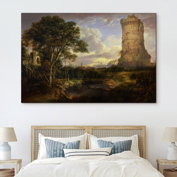 Peinture d'une tour de château Peinture d'une tour de château