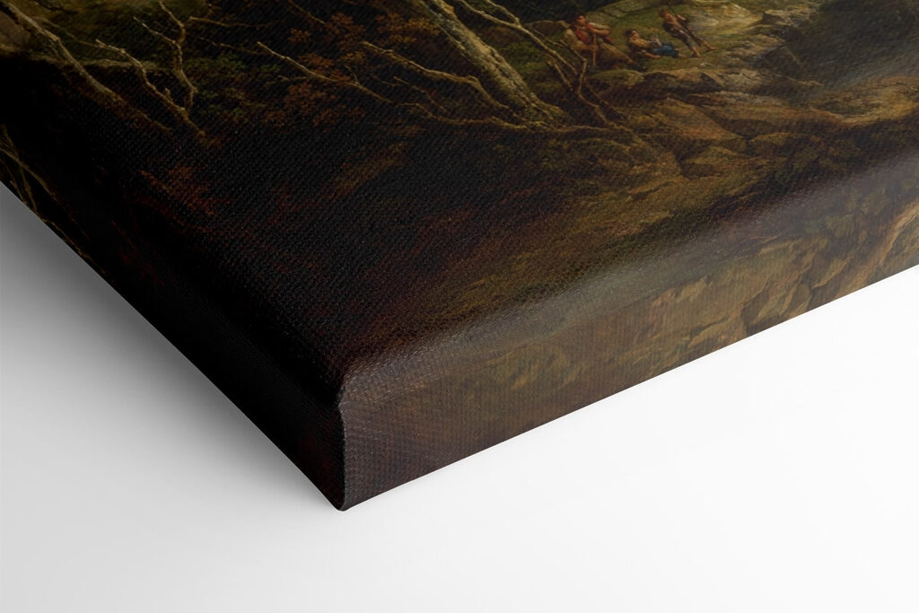 Painting of a castle tower Painting of a castle tower