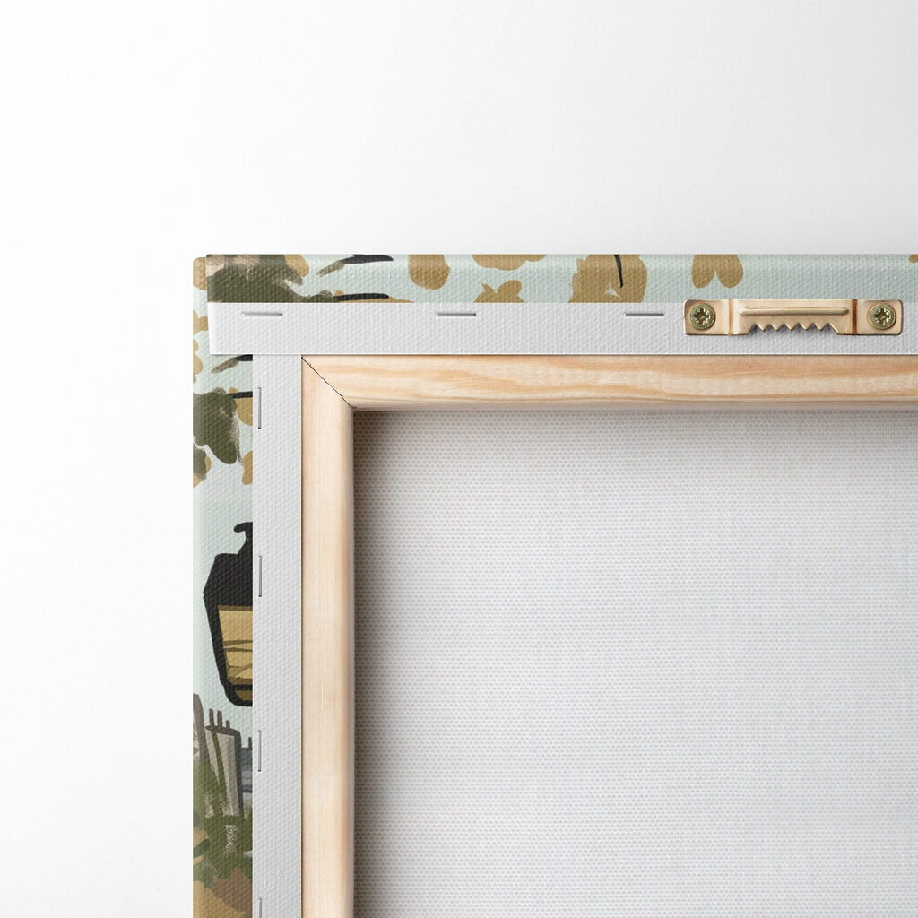 Street with buildings and a lamp post Street with buildings and a lamp post