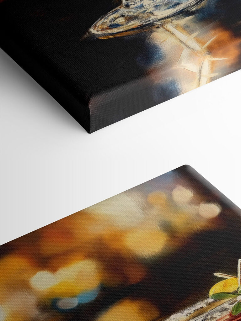 Two glasses of drinks on a table Two glasses of drinks on a table