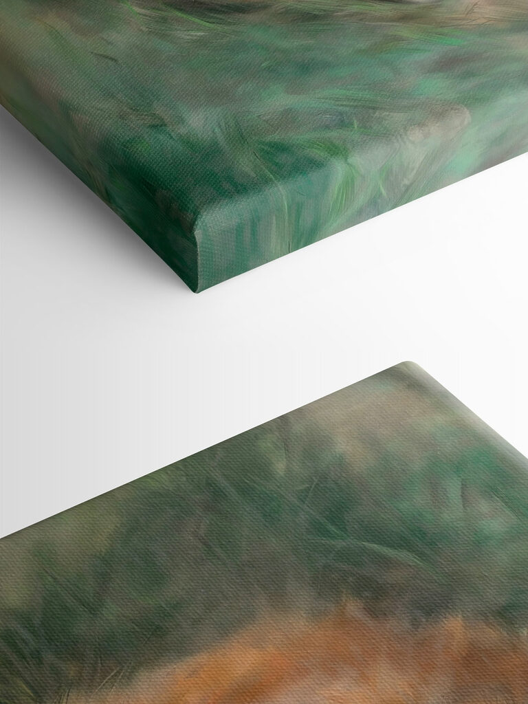 Fox sleeping in the grass