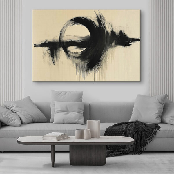 Cercle noir sur fond blanc Cercle noir sur fond blanc