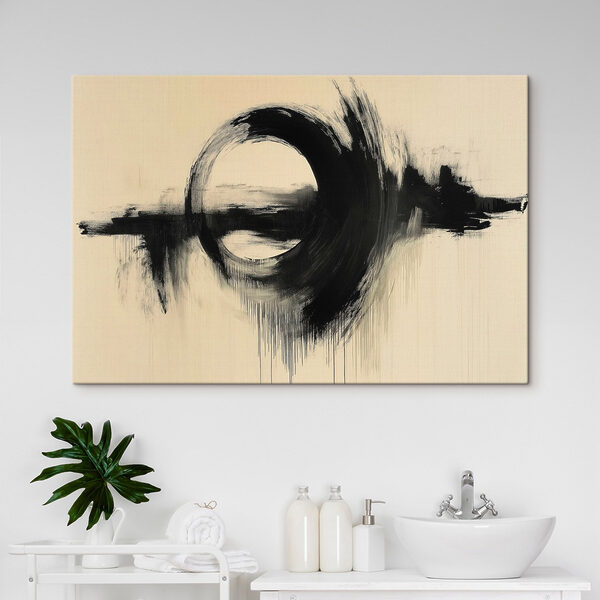 Cercle noir sur fond blanc Cercle noir sur fond blanc