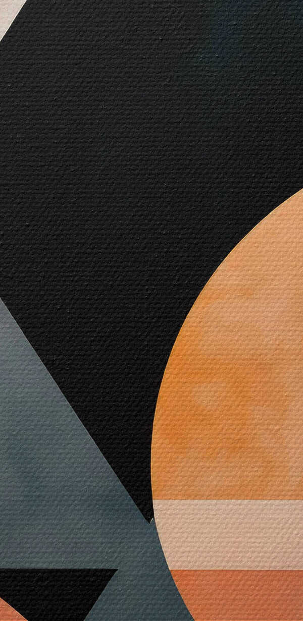 Formes géométriques noires et orange Formes géométriques noires et orange