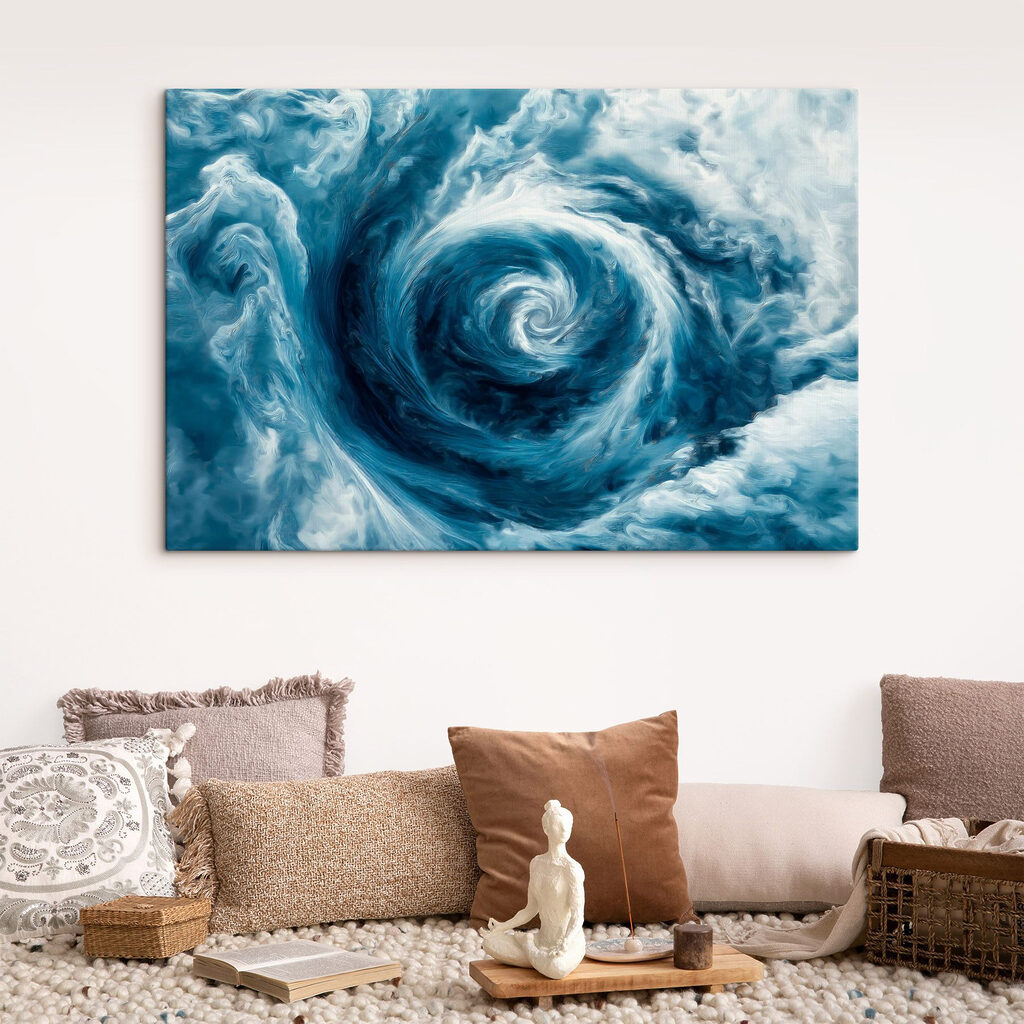 Swirl of clouds in the sky