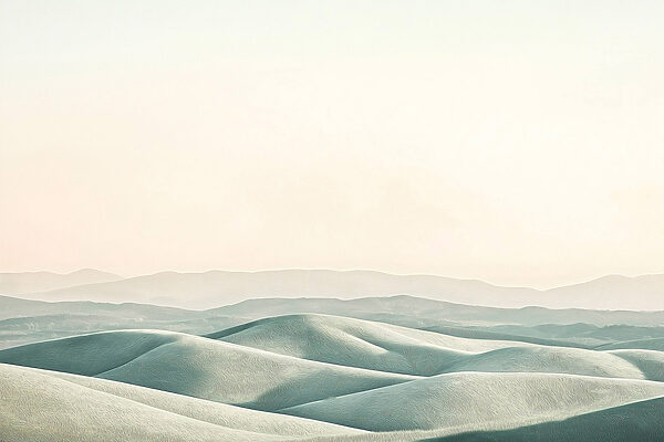 Grandes collines sablonneuses avec un ciel clair Grandes collines sablonneuses avec un ciel clair