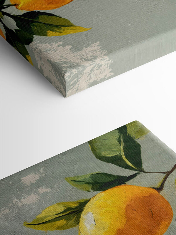 Peinture de citrons sur un arbre Peinture de citrons sur un arbre