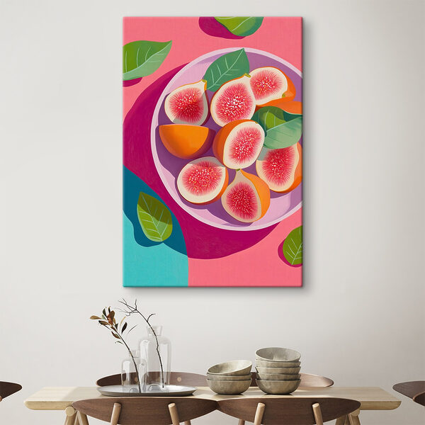 Coupe de fruits avec feuilles Coupe de fruits avec feuilles