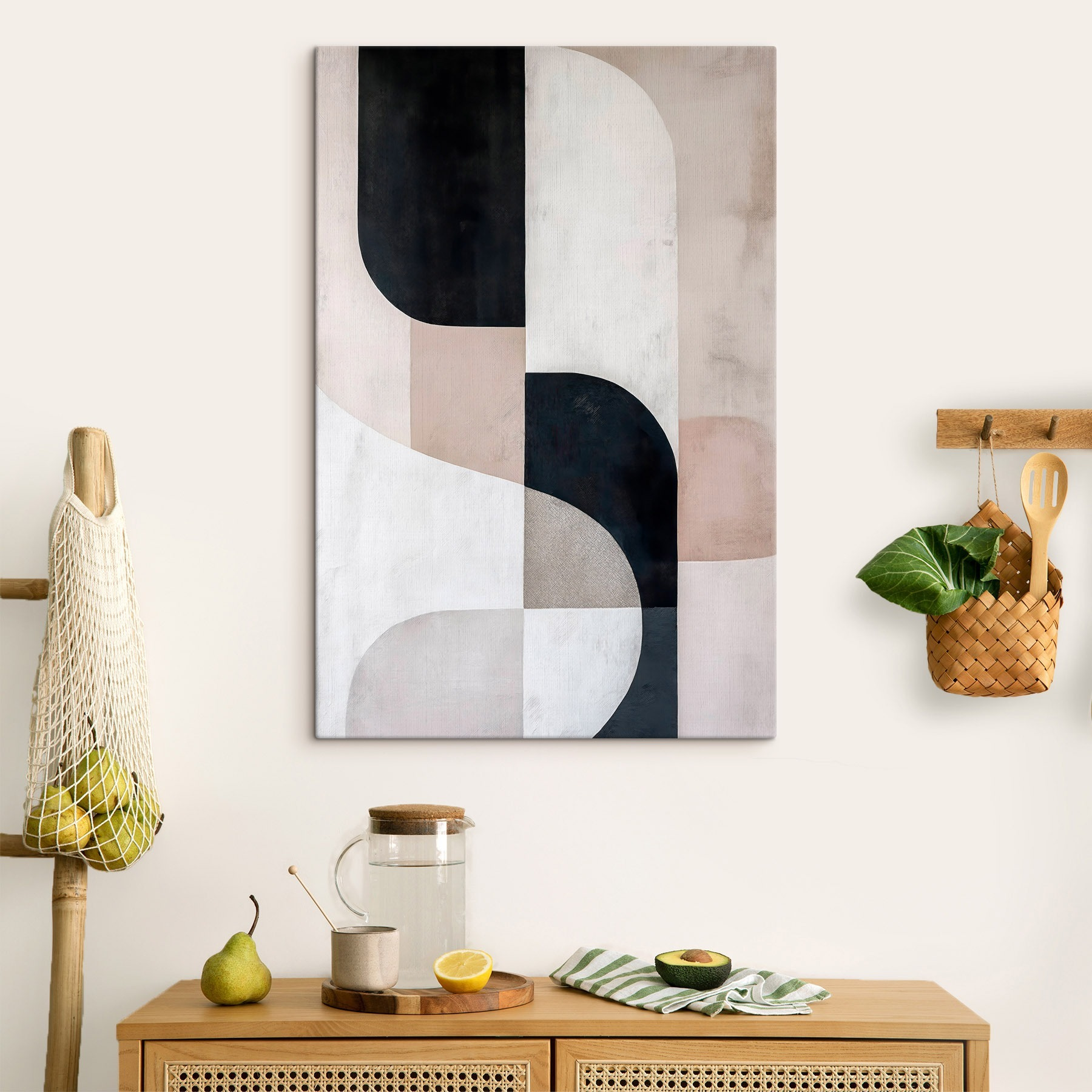 Pièce d'art en noir et blanc s44187pik300m - Pièce d'art en noir et blanc - tegory