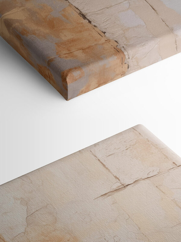 Mur avec peinture blanche et brune Mur avec peinture blanche et brune