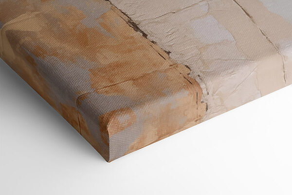 Mur avec peinture blanche et brune Mur avec peinture blanche et brune