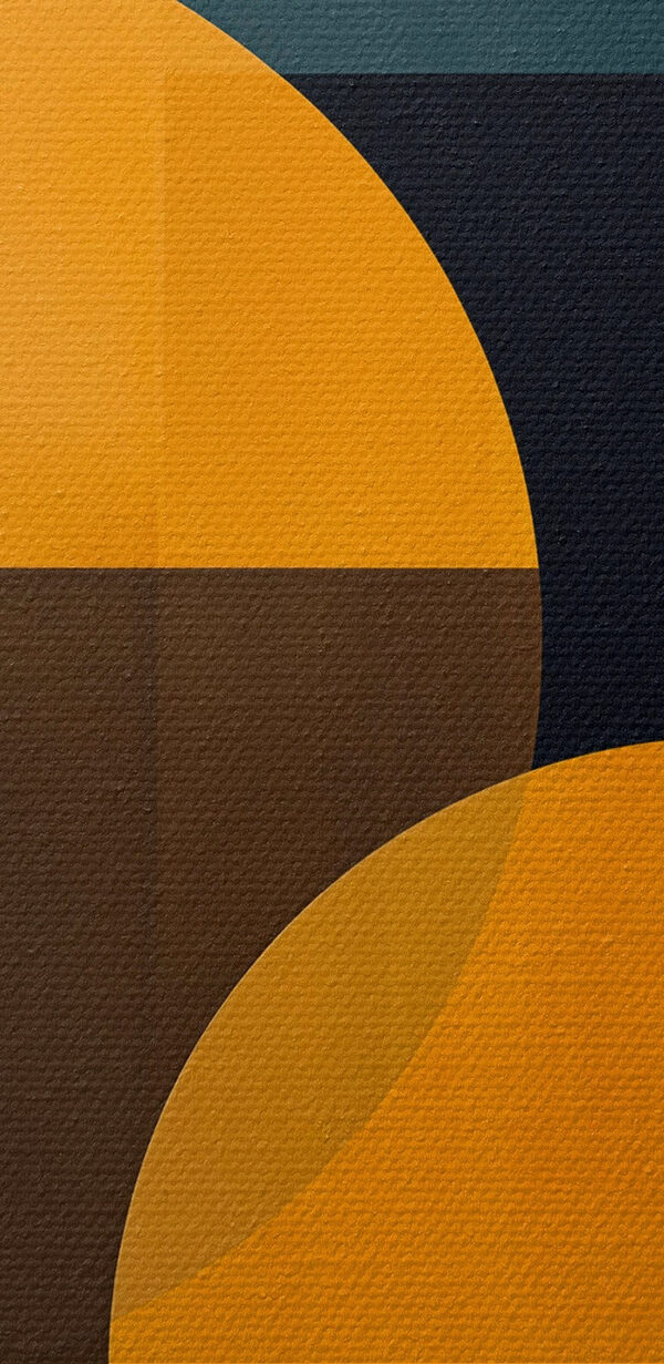 Œuvre d'art colorée avec des cercles et des carrés Œuvre d'art colorée avec des cercles et des carrés