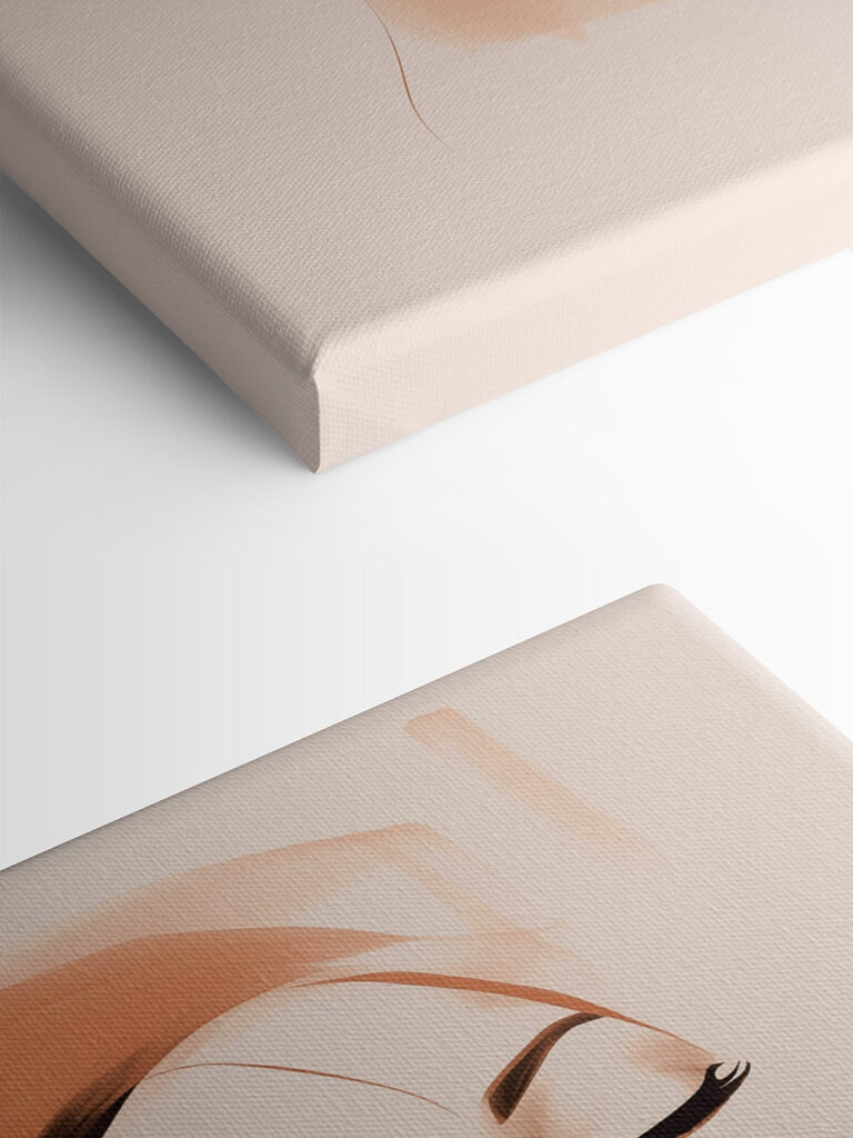 Elegant portrait with serene expression